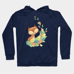 Fox with Leaf Tail Hoodie